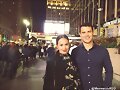 Allie Bertram y su hermano en Nueva York