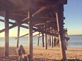Allie Bertram y su perro Charles