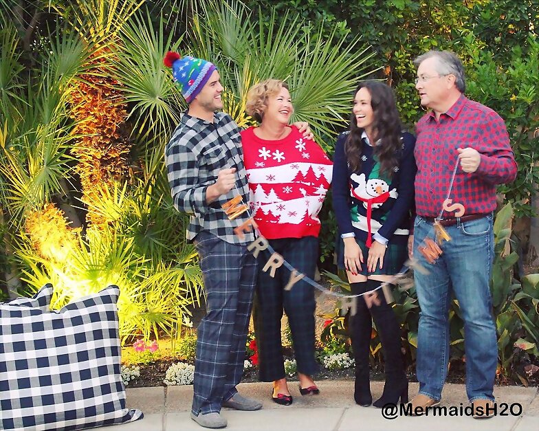 Allie Bertram con su familia