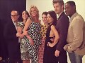 Luke Mitchell con el cast de Agents of SHIELD
