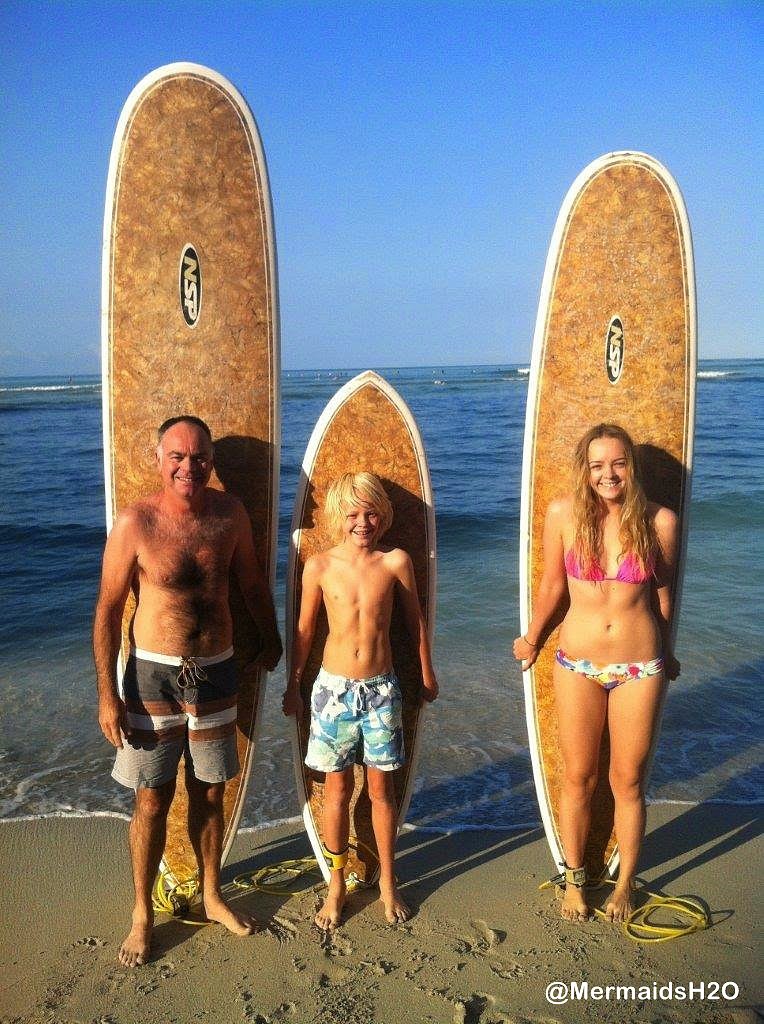Cleo Massey y su familia