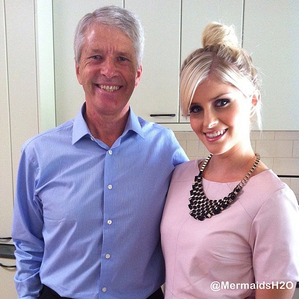Amy Ruffle con su padre