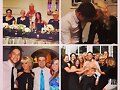 Amy Ruffle con su novio Lincoln Younes en una boda