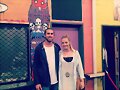 Cleo Massey con su novio Luke Dempsey