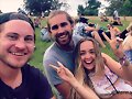 Cleo Massey con su novio Luke Dempsey