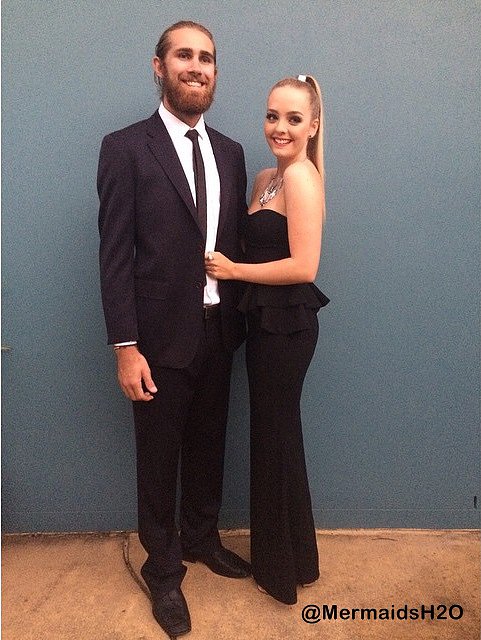 Cleo Massey con su novio Luke Dempsey