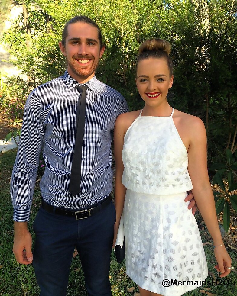Cleo Massey con su novio Luke Dempsey