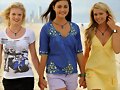 Rikki Cleo y Bella en la playa