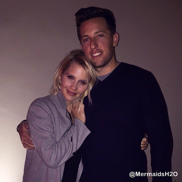 Claire Holt con su prometido Matt Kaplan