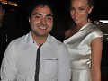 Indiana Evans con un fan en 2012 AACTA Awards