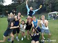 Amy Ruffle, Luke Mitchell con sus parejas y amigos