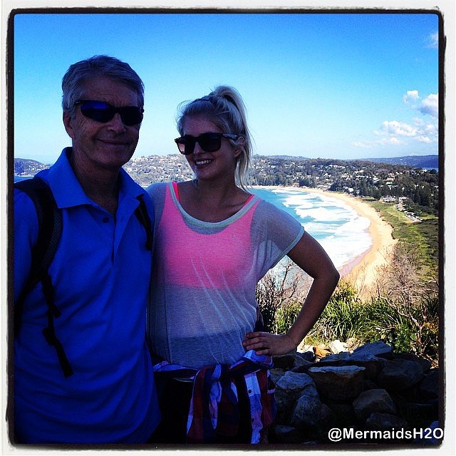 Amy Ruffle con su padre