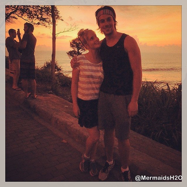 Amy Ruffle con su novio Lincoln Younes