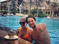 Amy Ruffle con su novio Lincoln Younes