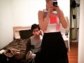 Amy Ruffle con su novio Lincoln Younes
