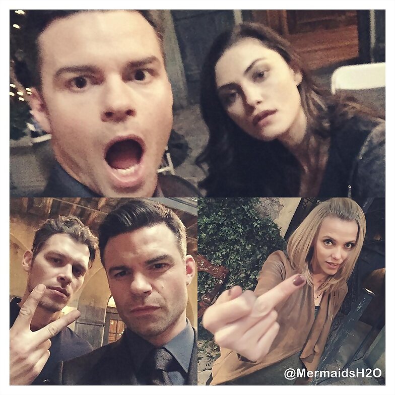 Behind the scenes Phoebe Tonkin en The Originals