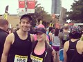 Amy Ruffle con su novio Lincoln Younes