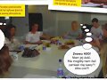 Los actores y actrizes de H2O comiendo