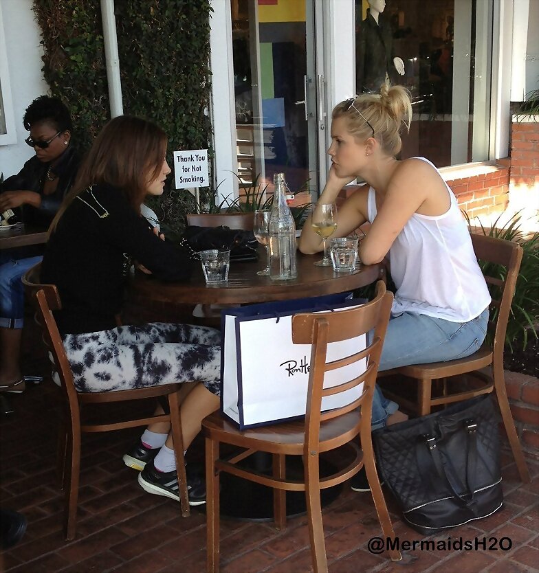 Phoebe Tonkin & Claire Holt at Fred Segal Apr 2013