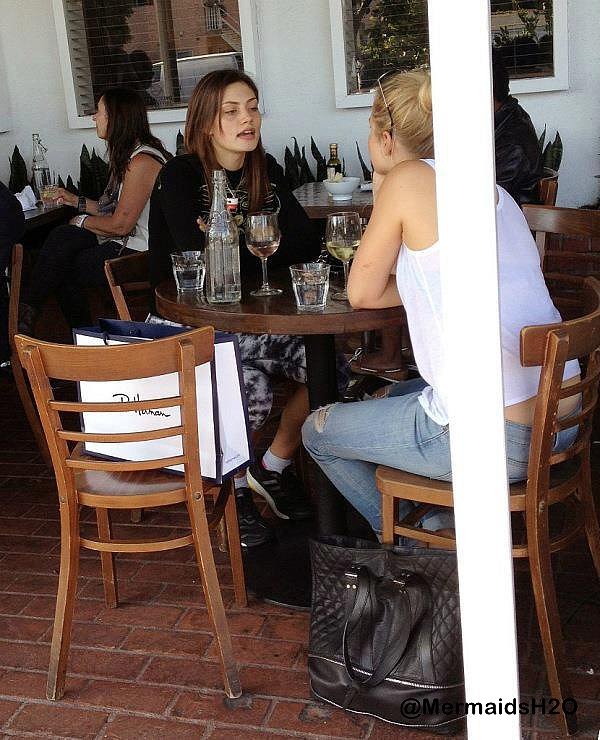 Phoebe Tonkin & Claire Holt at Fred Segal Apr 2013