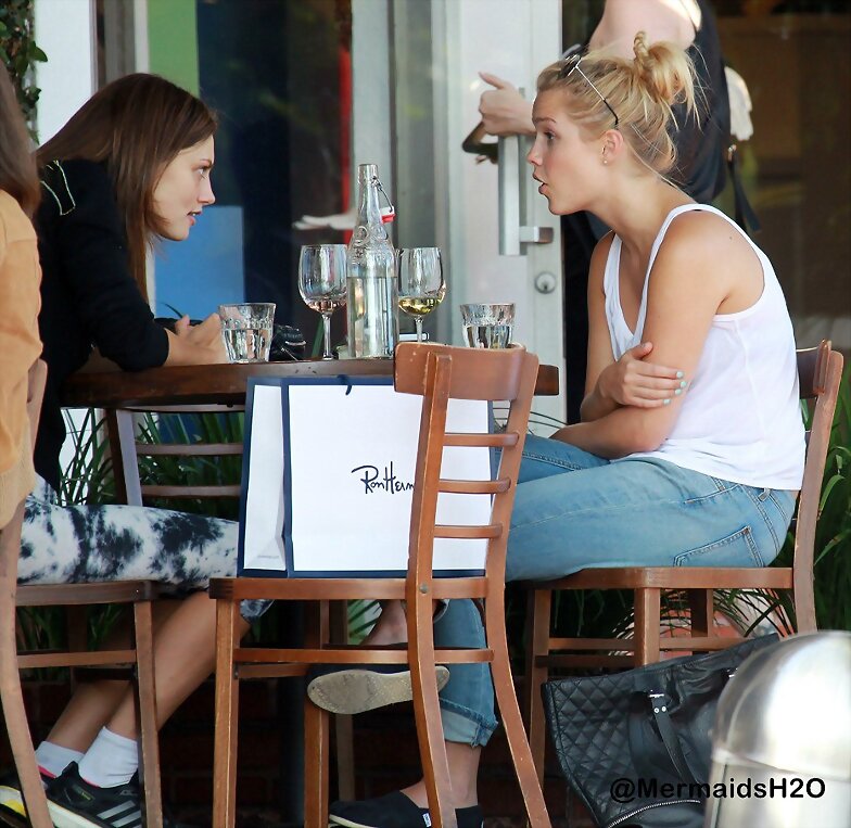 Phoebe Tonkin & Claire Holt at Fred Segal Apr 2013