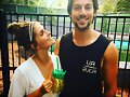 Amy Ruffle con su novio Lincoln Younes