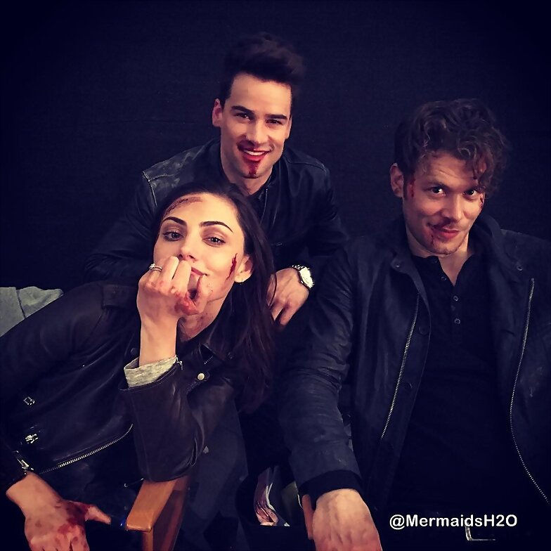 Behind the scenes Phoebe Tonkin en The Originals