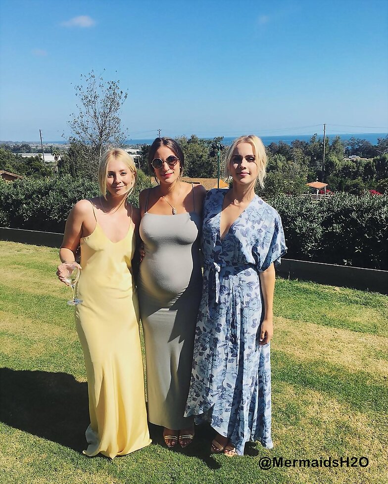 Claire Holt en una boda en Santa Barbara Californi