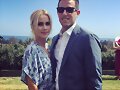Claire Holt y su esposo en una boda -Santa Barbara