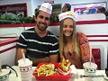 Cleo Massey con su novio en Los Angeles