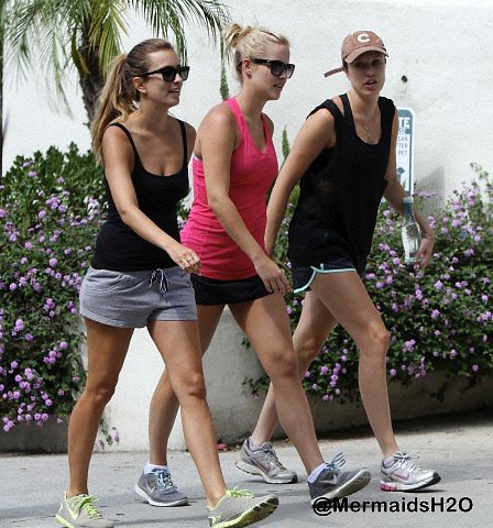Claire Holt -Out & about with friends LA -Jul 2013