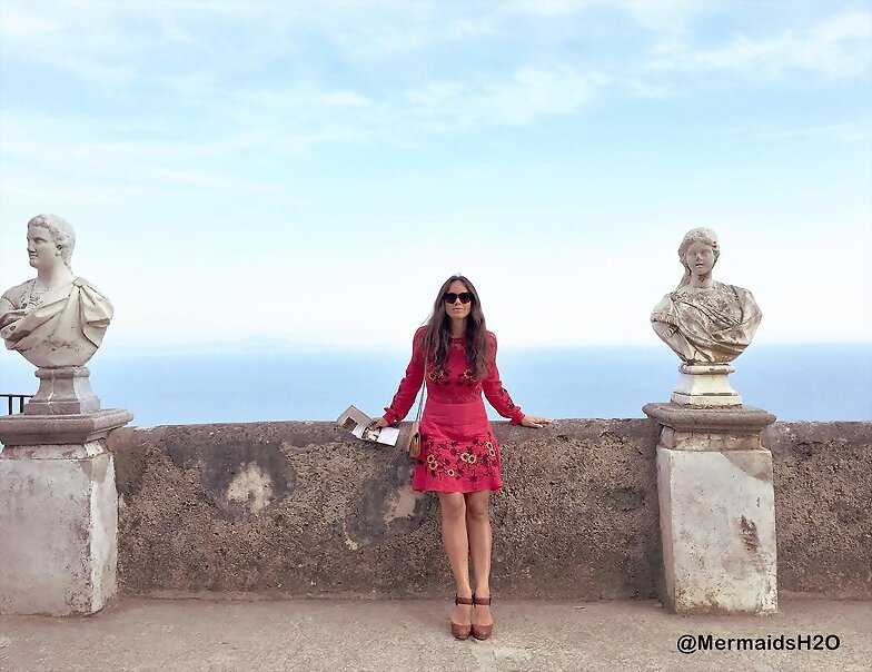 Allie Bertram en Villa Cimbrone, Italy