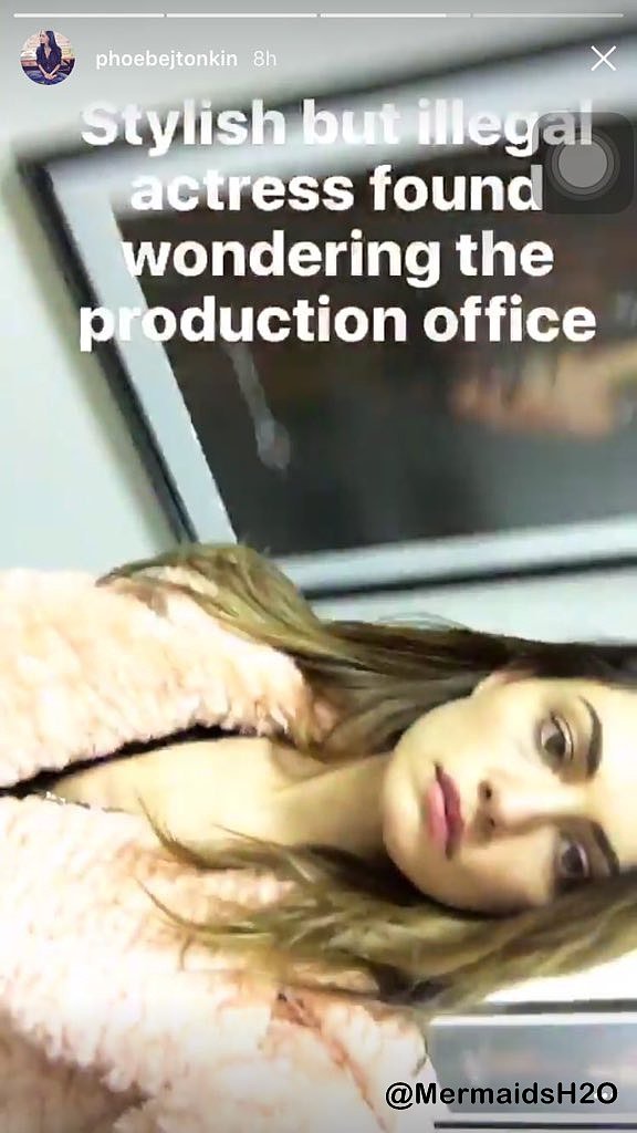 Phoebe Tonkin en el set de The Originals T4