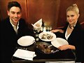Amy Ruffle con su novio Lincoln Younes