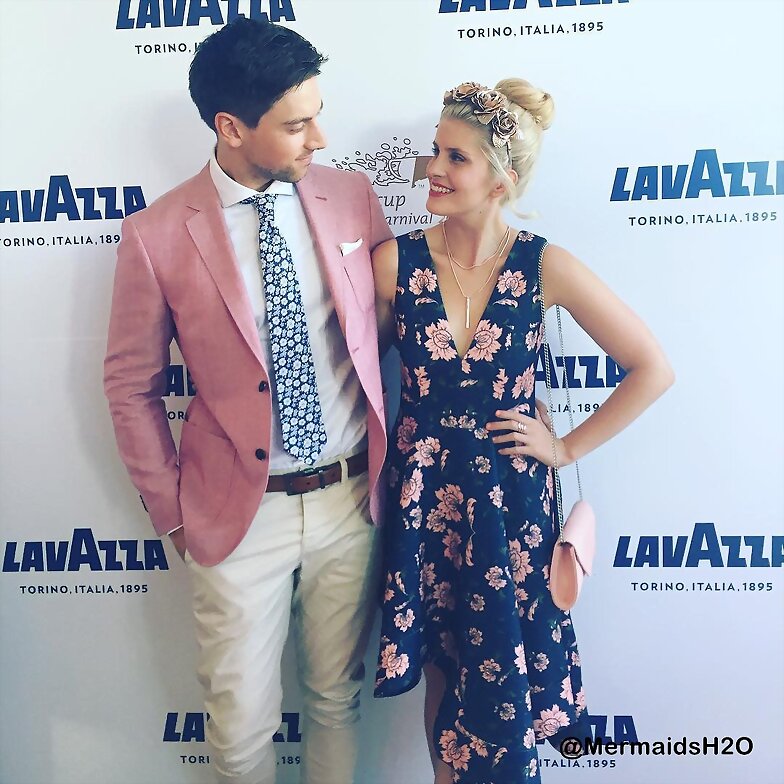 Amy Ruffle con su novio Lincoln Younes