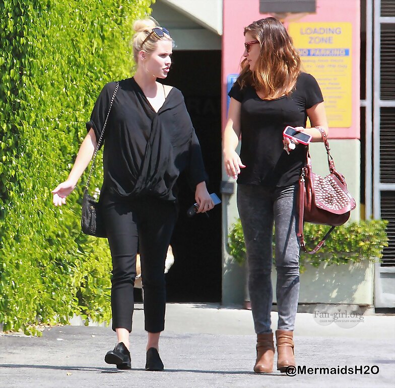 Claire Holt with friend, West Hollywood Sept 2013