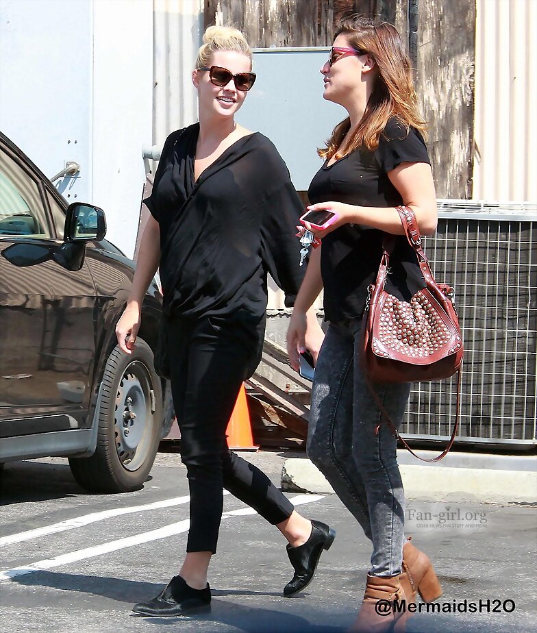 Claire Holt with friend, West Hollywood Sept 2013