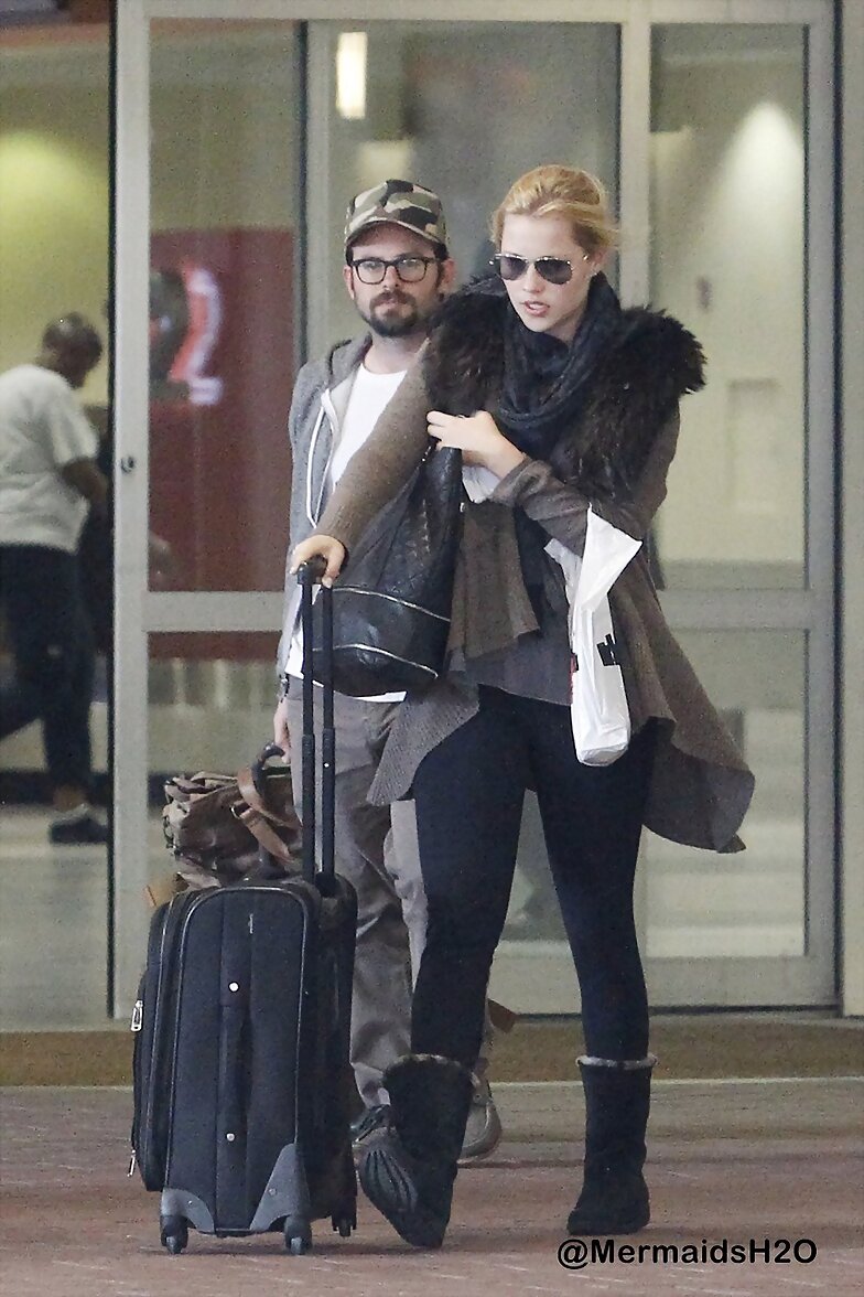 Claire Holt arrive in New Orleans (March 2013)