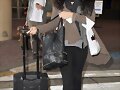 Claire Holt arrive in New Orleans (March 2013)