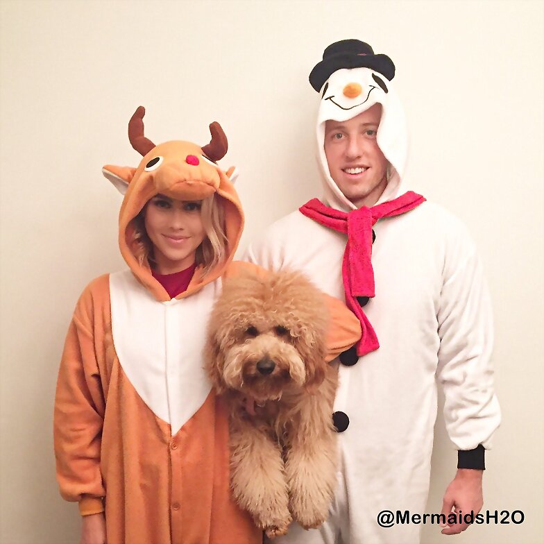 Claire Holt,su esposo Matt Kaplan y su perro Henry
