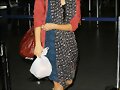 Phoebe Arrives at LAX airport in Los Angeles