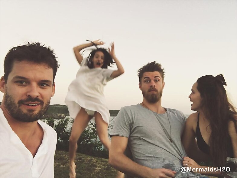 Luke Mitchell & Rebecca Breeds en Las Bahamas 2016