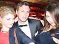 Cariba Heine con su hermano y Jordan Loukas