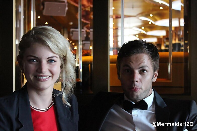Cariba Heine y su hermano