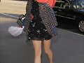 Phoebe Arrives at LAX airport in Los Angeles