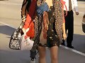 Phoebe Arrives at LAX airport in Los Angeles