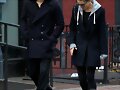 Paul Wesley &amp; Phoebe Tonkin in Soho NYC Nov 2013