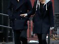 Paul Wesley &amp; Phoebe Tonkin in Soho NYC Nov 2013