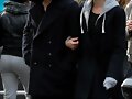 Paul Wesley &amp; Phoebe Tonkin in Soho NYC Nov 2013