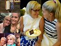 Amy Ruffle con su madre Annette Ruffle
